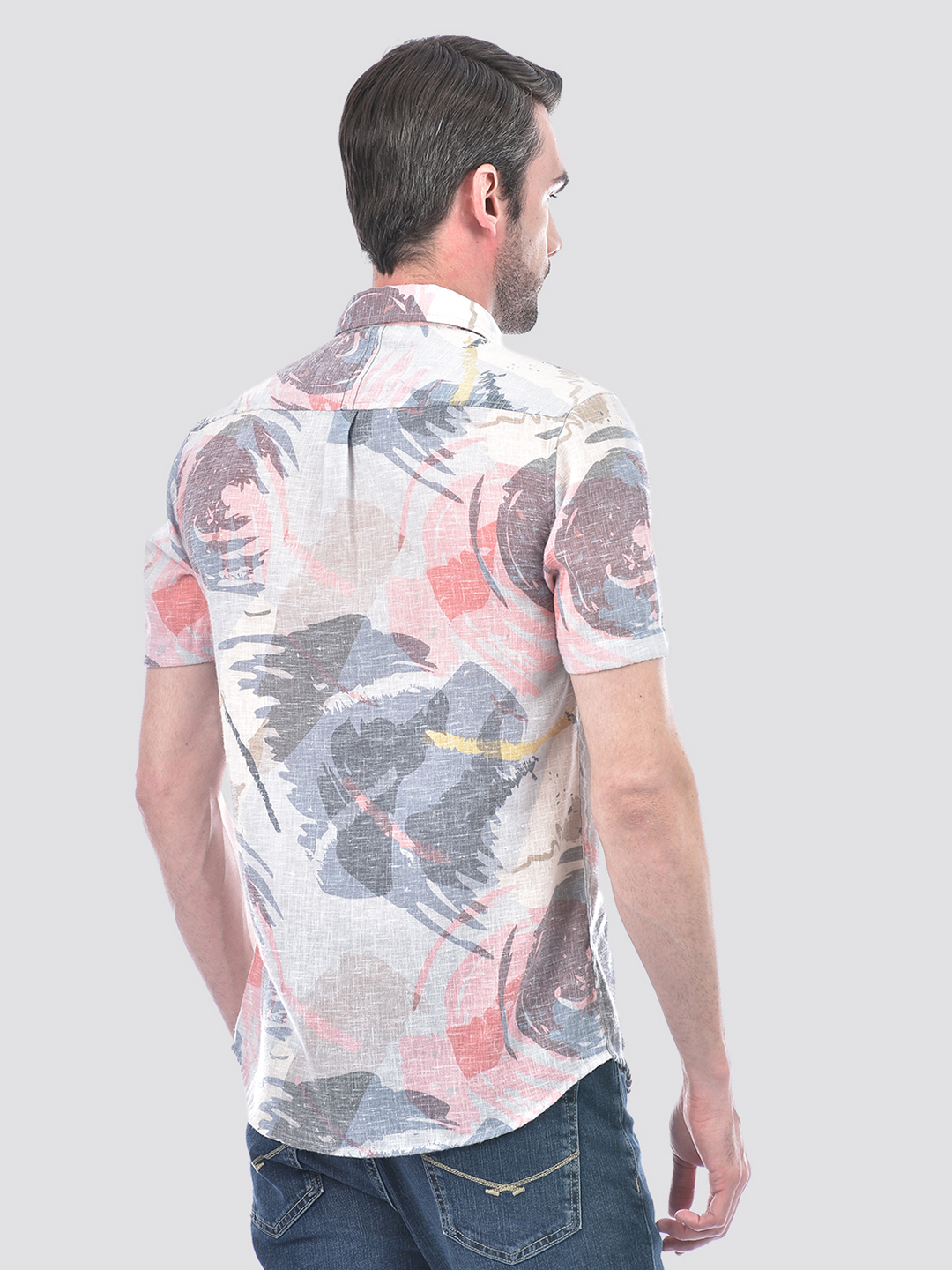 Numero Uno Men Abstract Multicolor Shirt